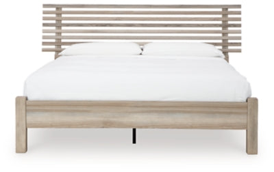 Hasbrick Queen Slat Panel Bed Supply