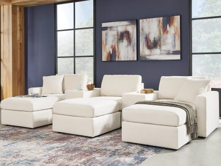 Modmax 5-Piece Sectional and 3 Ottomans Sale