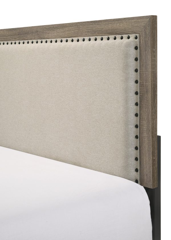 Mille Brownish Gray Full Upholstered Bed Supply