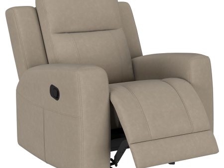 Brentwood Upholstered Recliner Chair Taupe on Sale