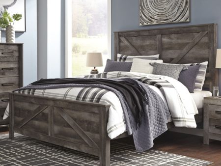 Wynnlow King Crossbuck Panel Bed Hot on Sale