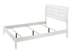 Evan White Queen Panel Bed Cheap