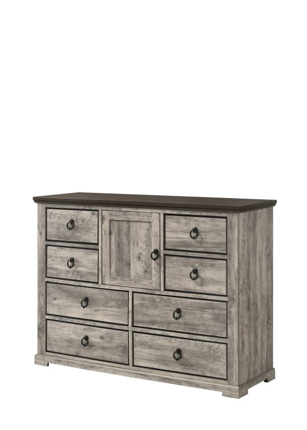 Ella-Mae Beige Brown Dresser Fashion