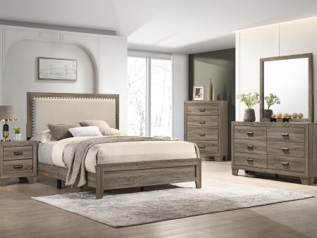 Mille Brownish Gray Upholstered Youth Bedroom Set Online now