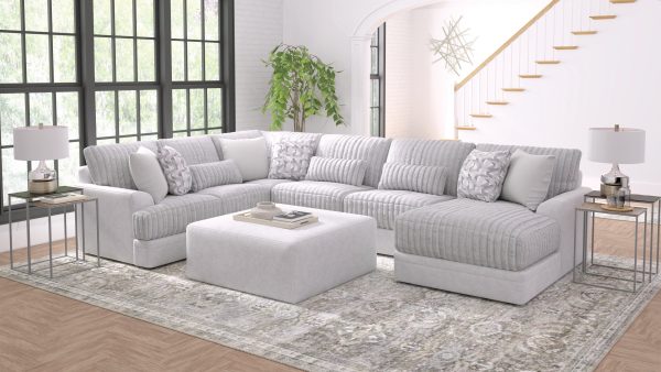 Titan 5 Piece Sectional with Ottoman-Moonstruck Online now