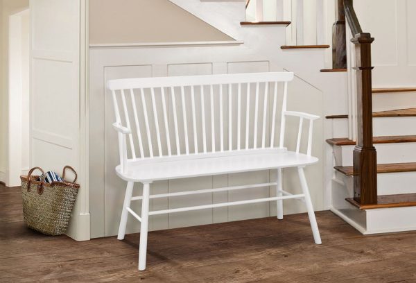 Jerimiah Spindleback White Bench Fashion