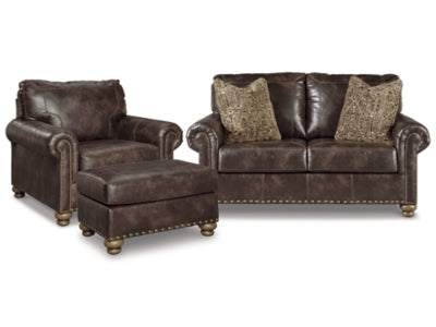 Nicorvo Loveseat, Chair, and Ottoman Online Sale