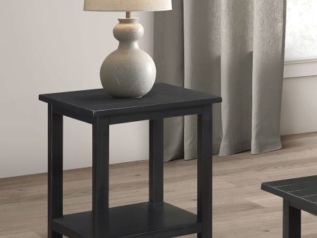 Payne Wood End Table With Shelf Java Sale