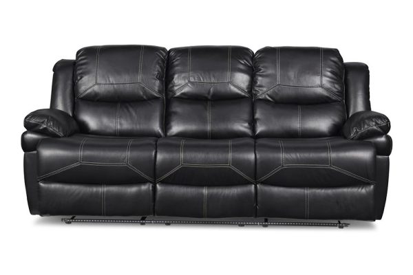 FLYNN SOFA W BASE LIGHTING-BLACK For Sale