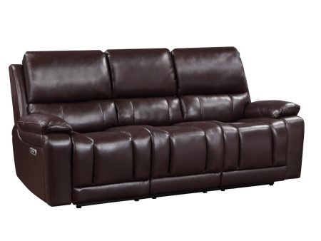 CICERO RECLINING SOFA-BROWN For Cheap