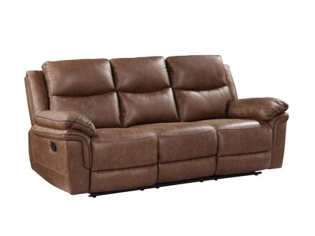 RYLAND SOFA W DUAL RECLINER- BROWN Sale