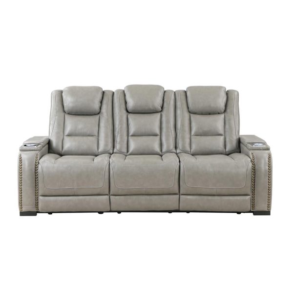 BRECKENRIDGE SOFA  W  PWR FR & HR-LT GRAY on Sale