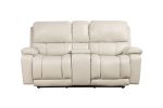 CICERO CONSOLE LOVESEAT W  PWR FR & HR-CREAM on Sale