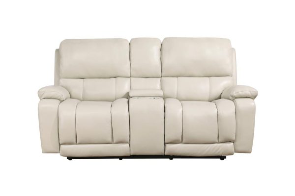 CICERO CONSOLE LOVESEAT W  PWR FR & HR-CREAM on Sale