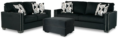 Gleston Sofa and Loveseat with Ottoman For Discount