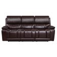 CICERO RECLINING SOFA-BROWN For Cheap