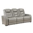 BRECKENRIDGE SOFA  W  PWR FR & HR-LT GRAY on Sale