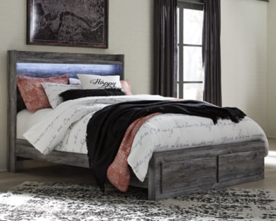 Baystorm Queen Panel Bed with 2 Storage Drawers Online Sale