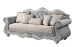 CAMBRIA HILLS SOFA FRAME, CUSHION, ARMS, LEGS & 5 PILLOWS For Discount