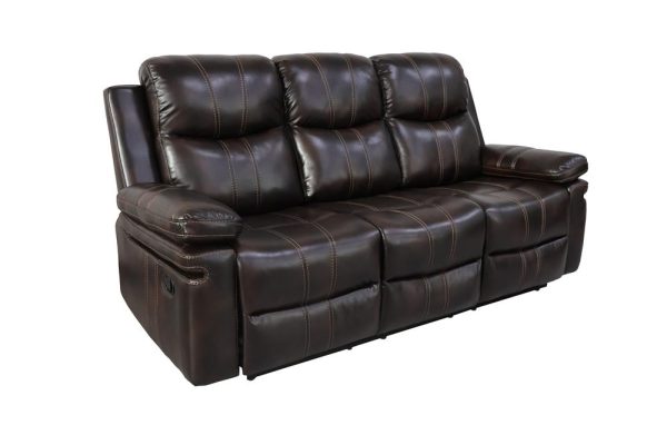 KELLEN  SOFA W  DROP DOWN TRAY & PWR FR-BROWN For Sale