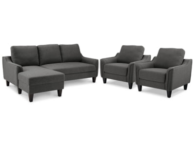 Jarreau Sofa Chaise Sleeper and 2 Chairs on Sale