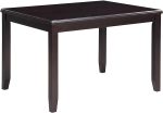 GIA 5 PC 48  RECTANGLE DINING TABLE & 4 CHAIRS-EBONY Sale