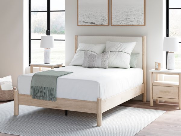 Cadmori Queen Upholstered Panel Bed Online