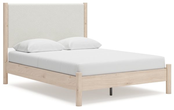 Cadmori Queen Upholstered Panel Bed Online