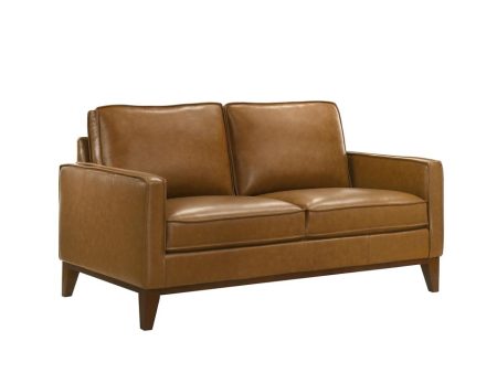 CASPAR LOVESEAT-CARAMEL For Sale