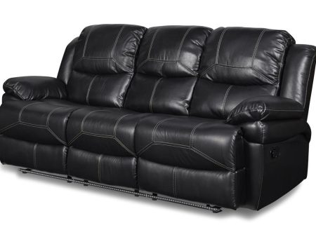 FLYNN SOFA W BASE LIGHTING-BLACK For Sale